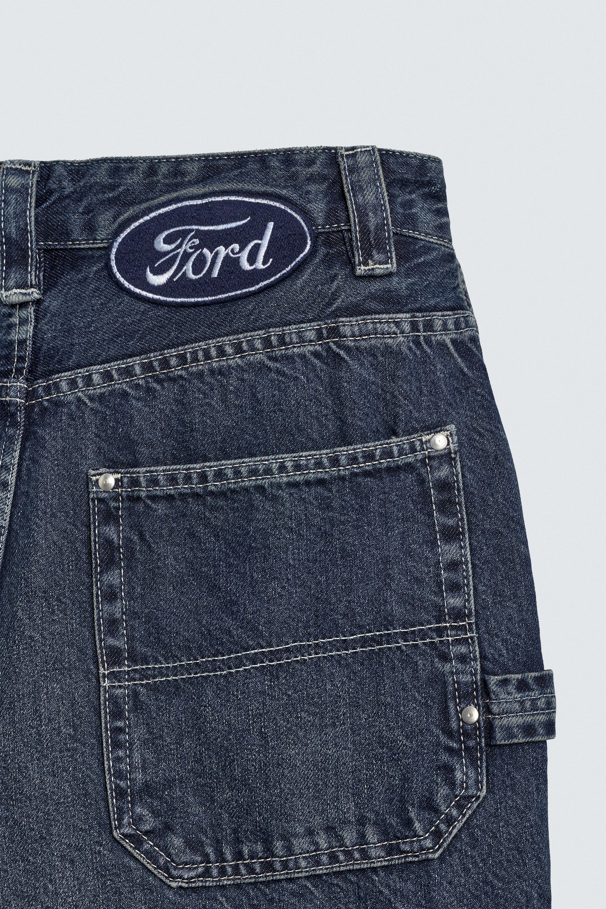 RELAXED FIT JEANS WITH FORD © PATCH